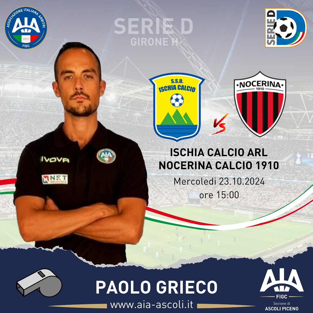 chi è l’arbitro paolo grieco, tutto sul fischietto di nocerina-gravina Chi è l’arbitro Paolo Grieco, tutto sul fischietto di Nocerina-Gravina 463620188 18355729192139413 8564015127844817441 n