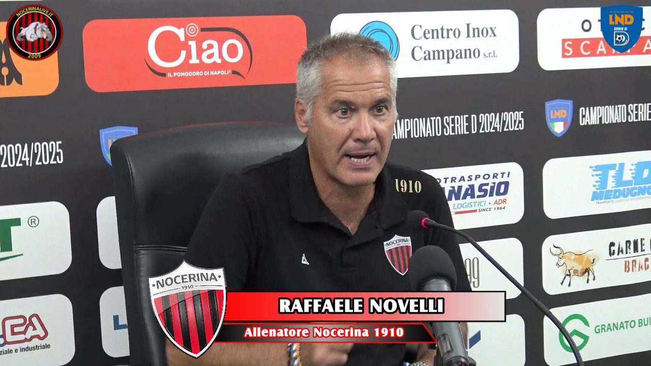 Intervista Mister Novelli: Nocerina vs Casarano Raffaele Novelli