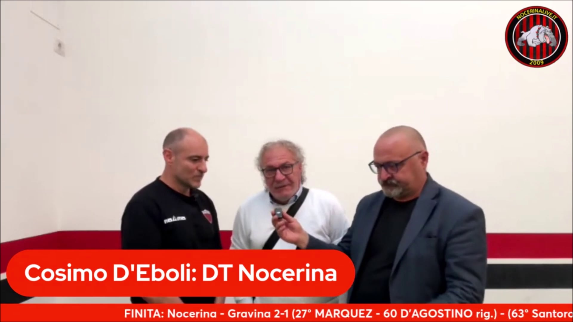 NOCERINA-GRAVINA 2-1| La conferenza stampa del direttore sportivo Cocchino D&#8217;eboli (video) dds