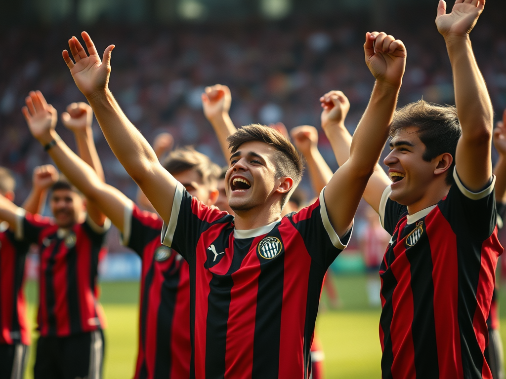 pagelle nocerina juniores: giocatori in evidenza Pagelle Nocerina Juniores: Giocatori in evidenza ragazzi 18 anni con maglia rosso nera che esultano