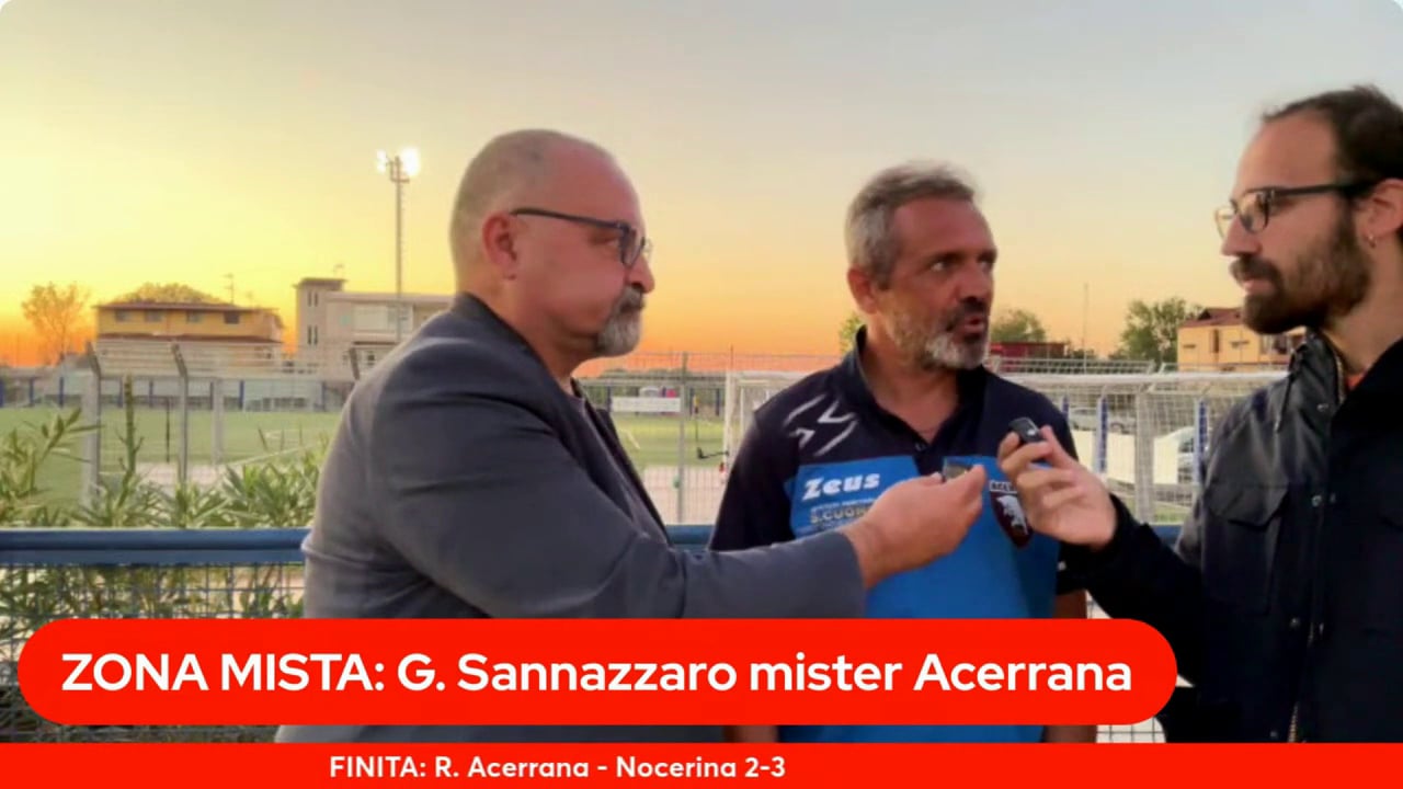 Intervista di Mister Sannazzaro Dopo Acerra-Nocerina VIDEO Senza titolo 1