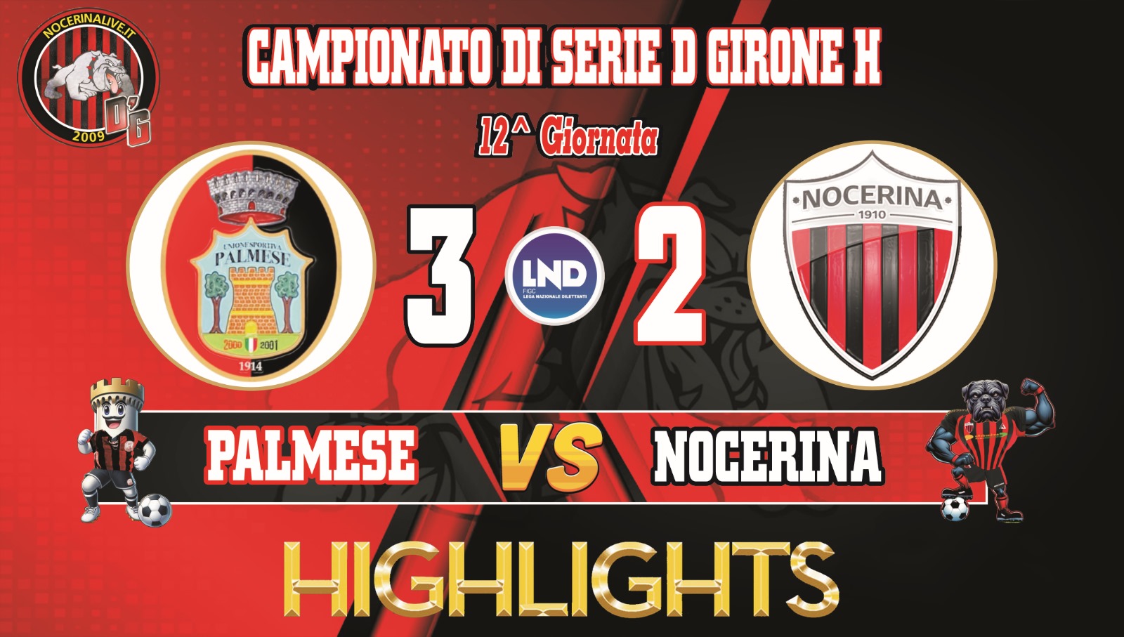 PALMESE-NOCERINA 3-2| Gli highlights e i gol della gara [VIDEO] palmese nocerina 3 2 highlights