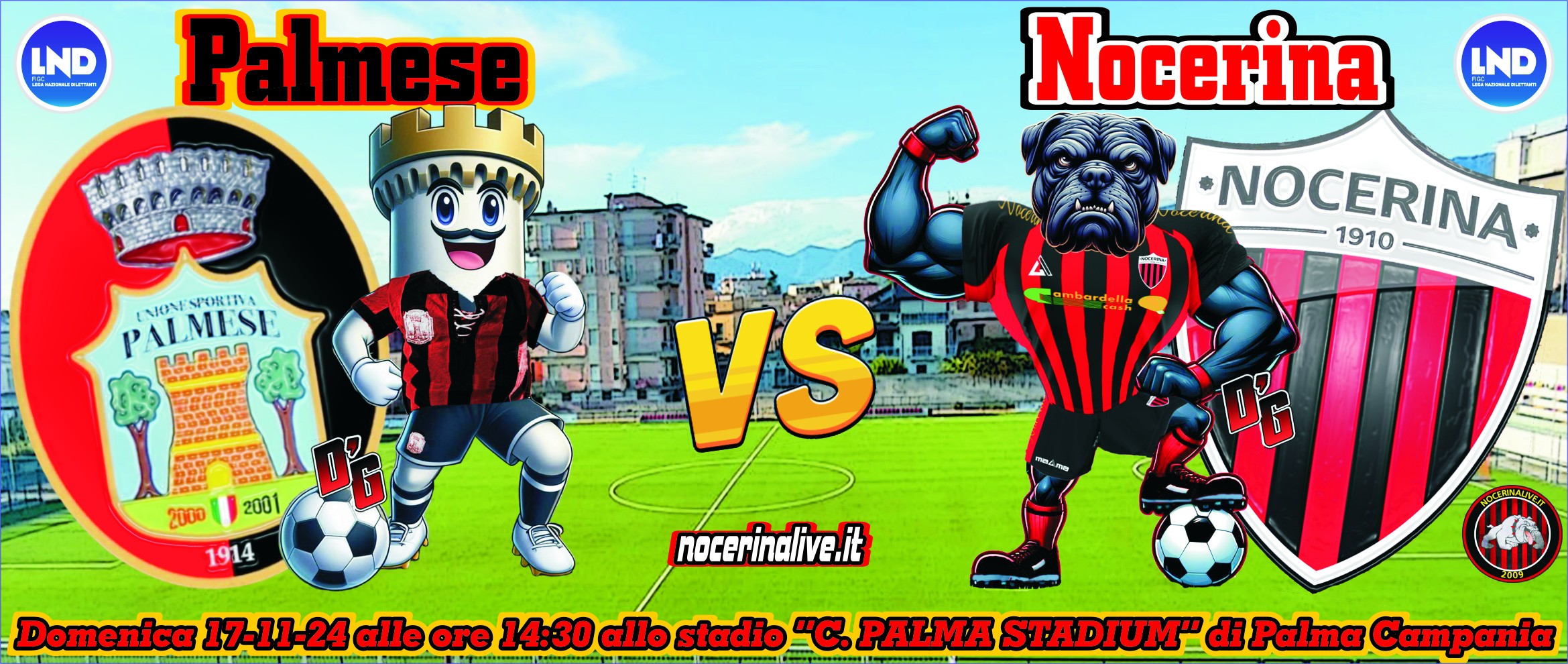 LIVE| PALMESE-NOCERINA 3-2 [22&#8242; e 36&#8242; Santarpia (P), 39&#8242; Faiello (N), 77&#8242; Manu (P), 76&#8242; Ferrari (N)] palmese nocerina