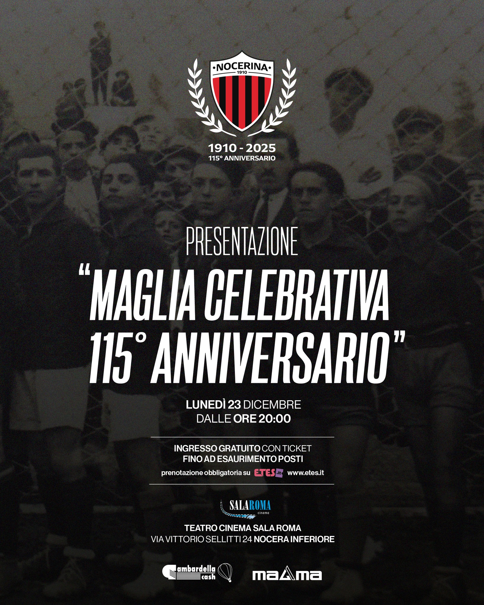 115° Anniversario della Nocerina: Presentazione della Maglia Celebrativa 470581122 888798890109909 7312621948046064961 n