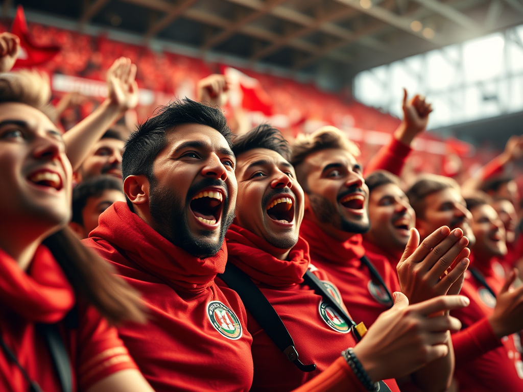 Sold Out: I Tifosi della Nocerina Pronti per la Grande Sfida create a highly detailed high resolution image of passionate nocerina supporters 3