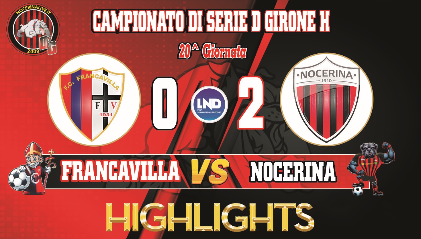 FC FRANCAVILLA-NOCERINA 0-2| Gli highlights e i gol del match francavilla nocerina highlights