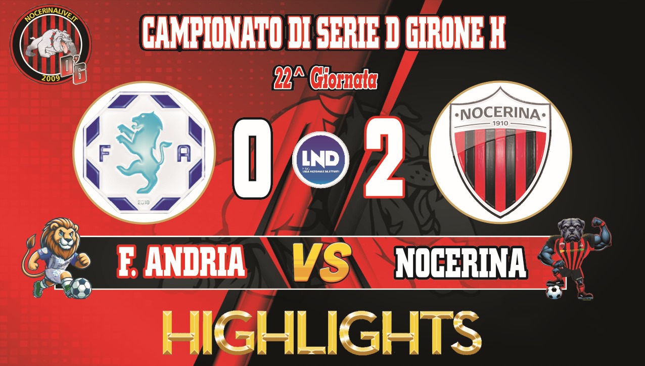 F.ANDRIA-NOCERINA 0-2| Highlights e gol del match [VIDEO] WhatsApp Image 2025 02 02 at 18