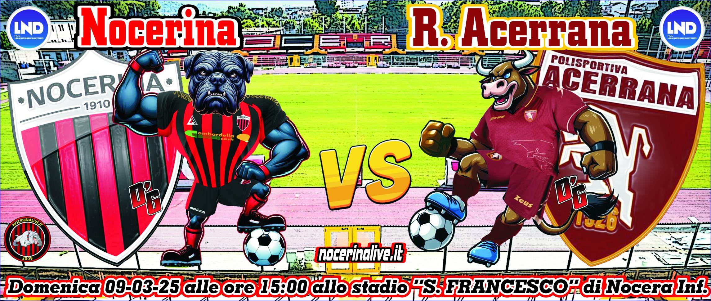 FT| NOCERINA-R. ACERRANA 3-0 [11&#8242; Addessi (N), 75&#8242; Addessi (N), 82&#8242; Favetta (N)] nocerina real acerrana